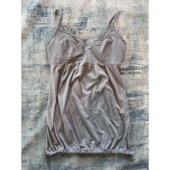 Lululemon Gray Heathered Fossil / Fossil Debut Athletic Tank Top Size 6 - Picture 6 of 7
